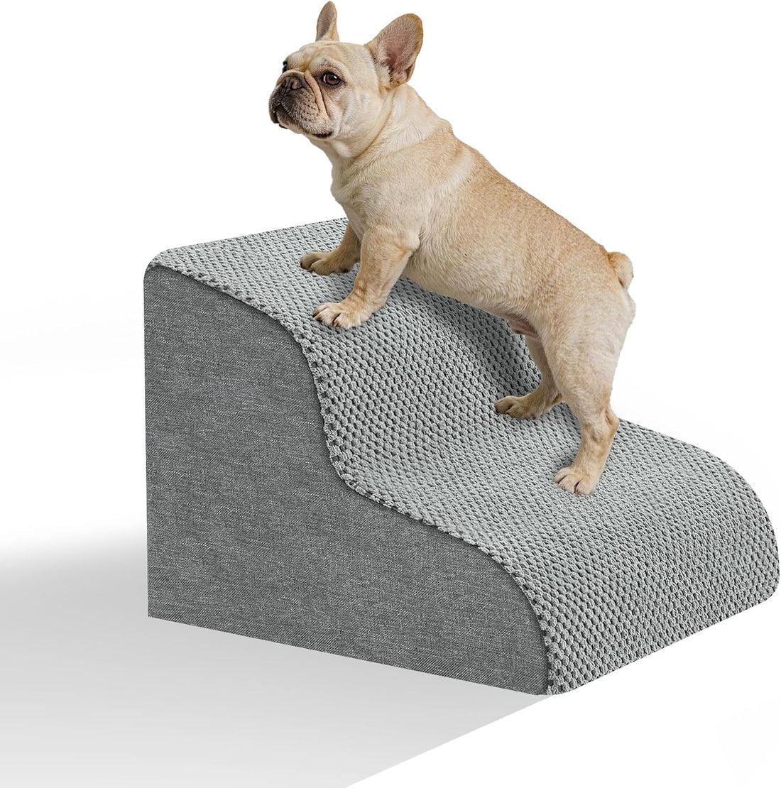 Dog Stairs for Bed,19" H 4 Step Pet Stairs for Small Dogs & Cats