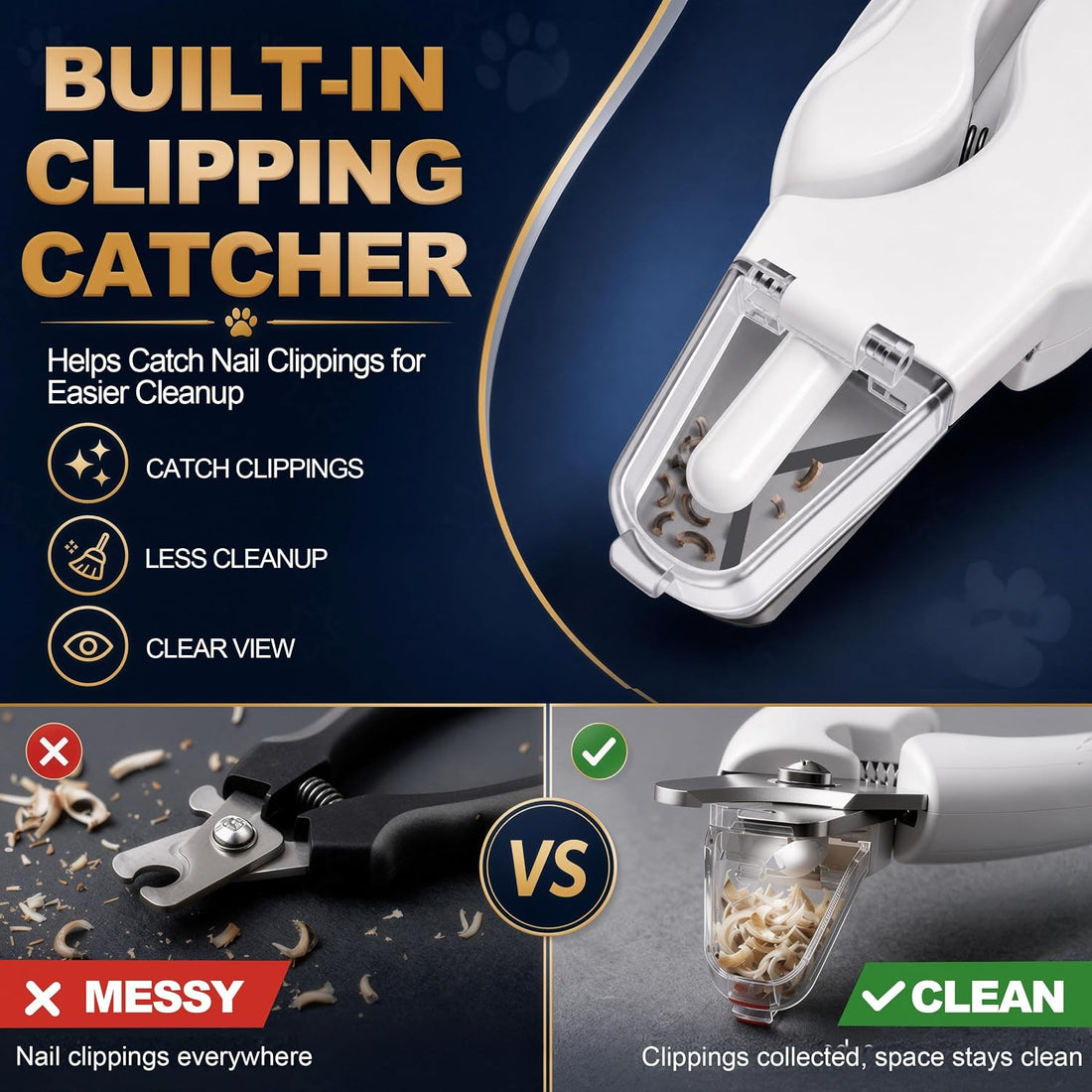Dog Nail Clippers & Grinder with LED