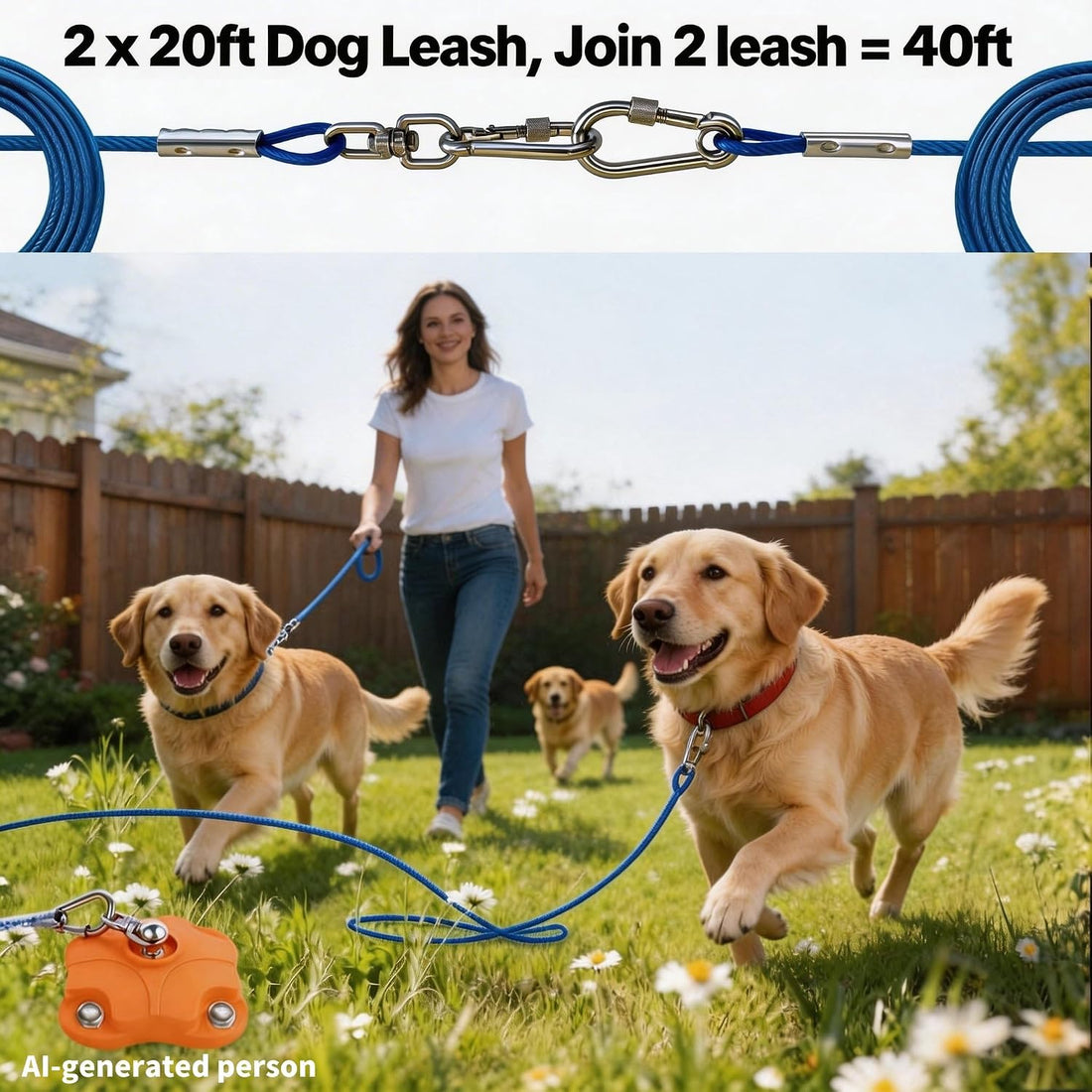 MOLANZ Heavy Duty Dog Tie Out Stake for Outside