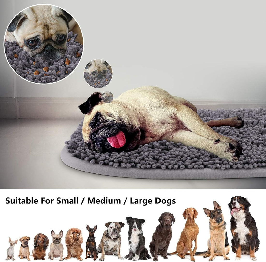 Rundik Snuffle Mat for Dogs, 17'' x 21'' Dog Sniffing Interactive