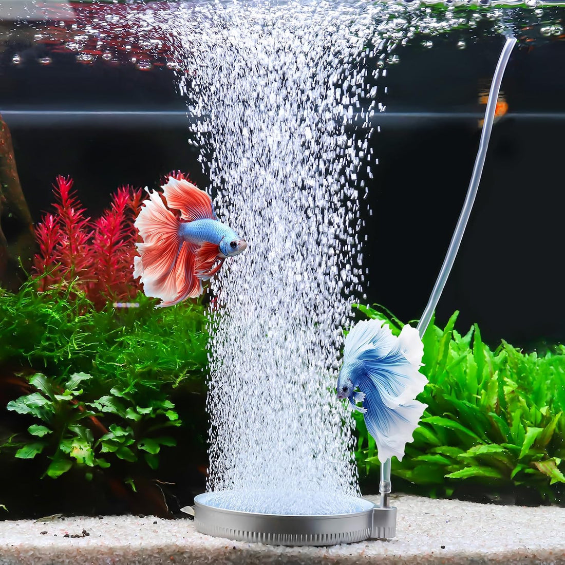 hygger Nano Air Stone for Aquariums, High Dissolved Oxygen Diffuser