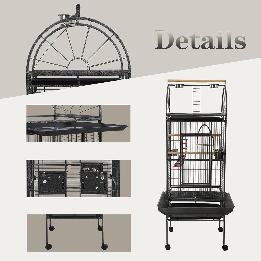69 inch Large Bird Cages for Parrots,Large Parrot Cages for Large
