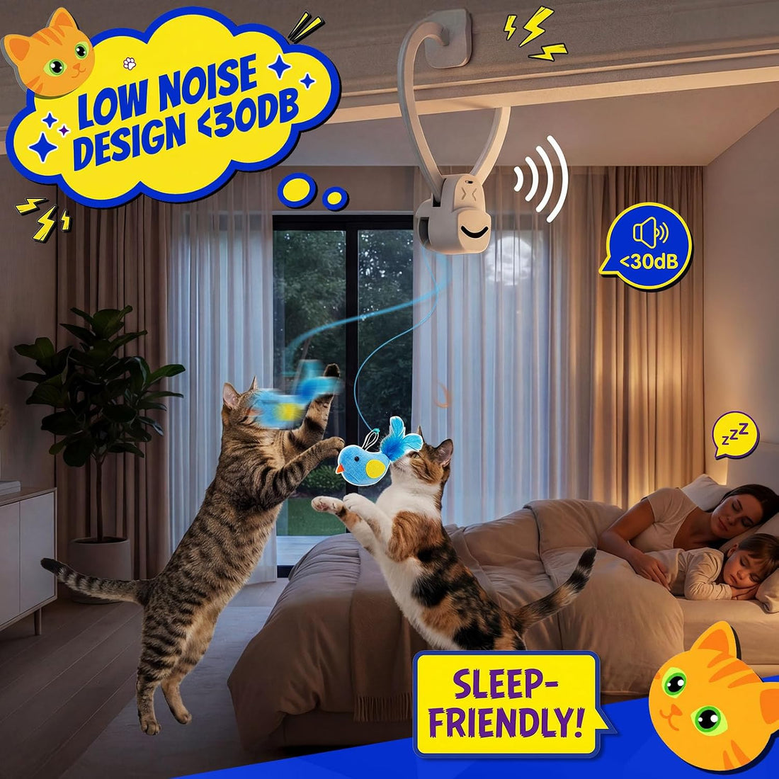 CATPICK Interactive Doorway Cat Toy