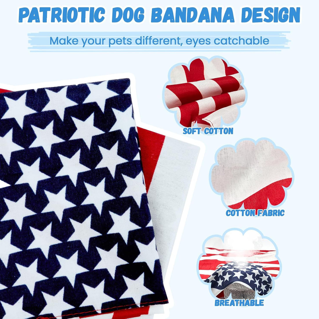 Dog Bandanas XLarge 2PCS in Storage Box