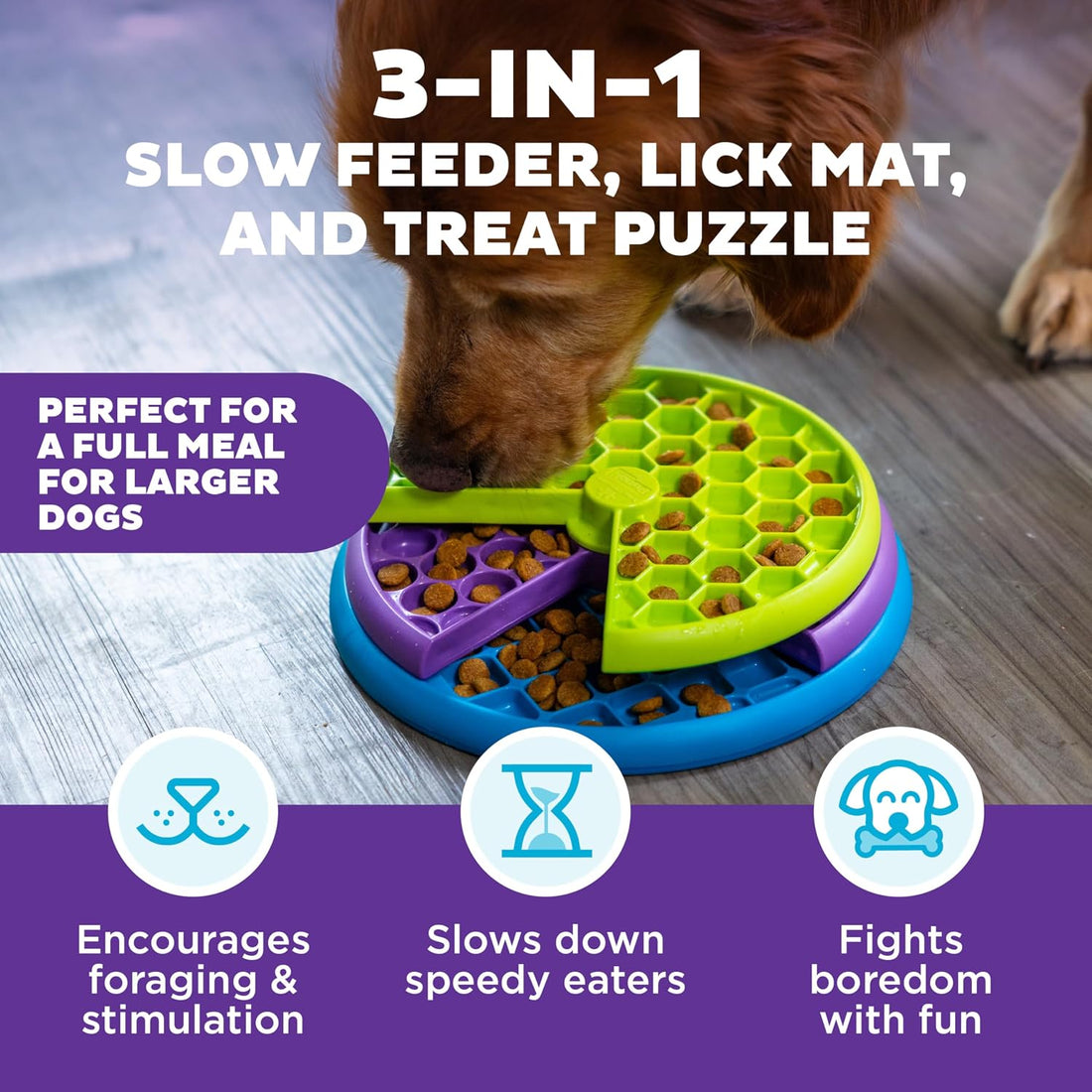 Outward Hound by Nina Ottosson Lickin’ Layers 3-in-1 Interactive Dog