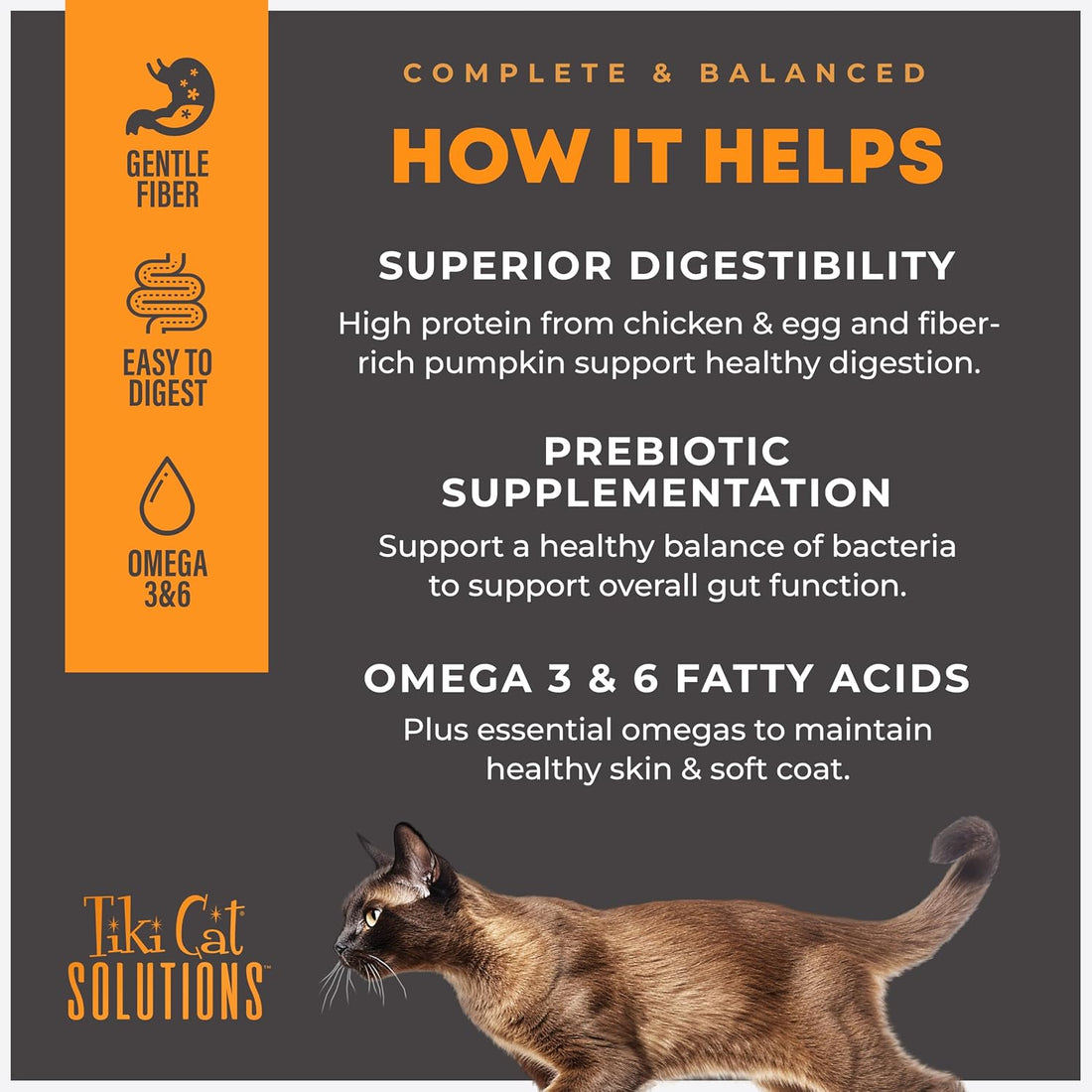 Tiki Cat Solutions Mousse Multipack, Wet Cat Food, Digestion