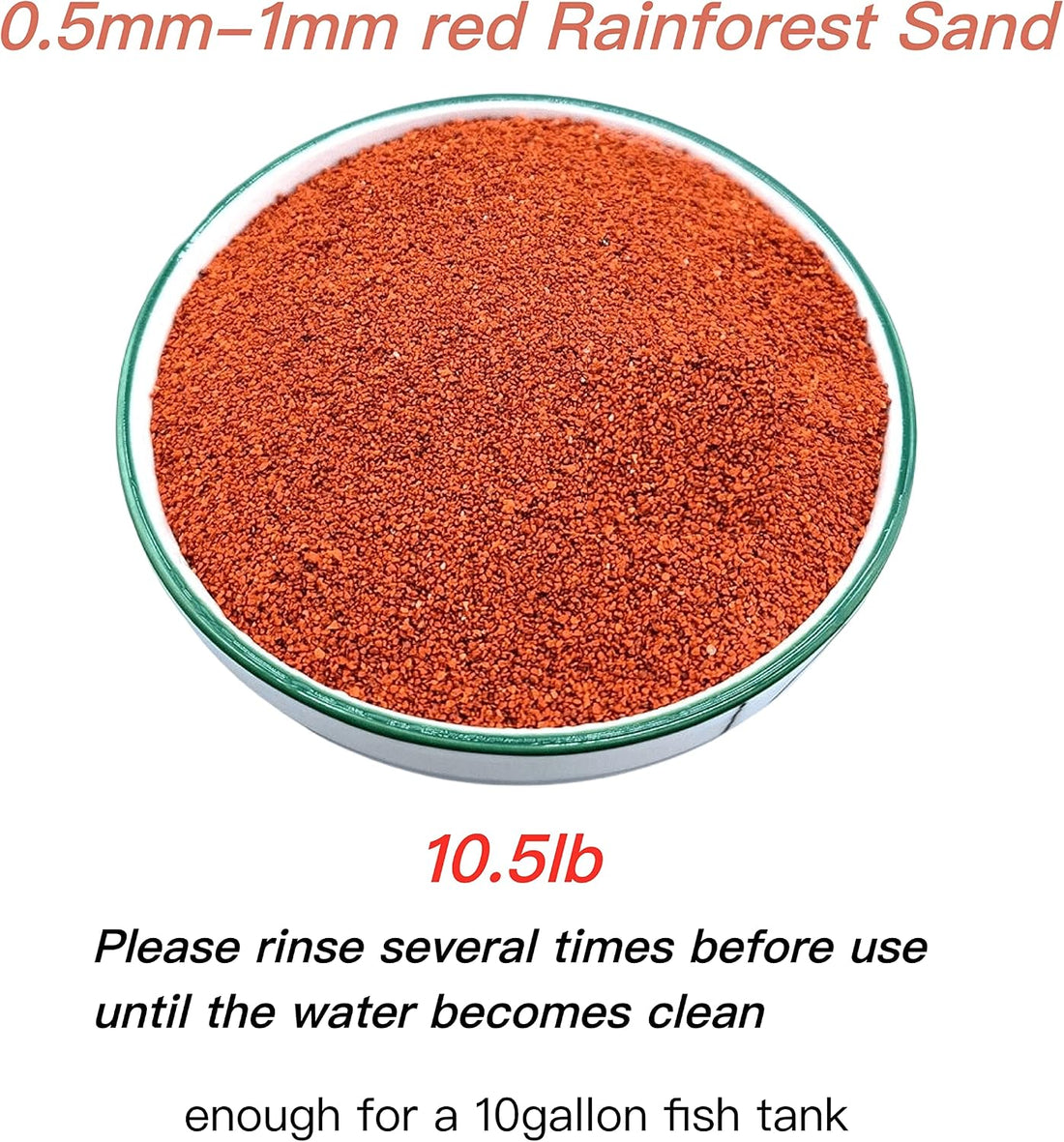AWXZOM 11lb Natural South American Rainforest Sand, Aquarium red Sand