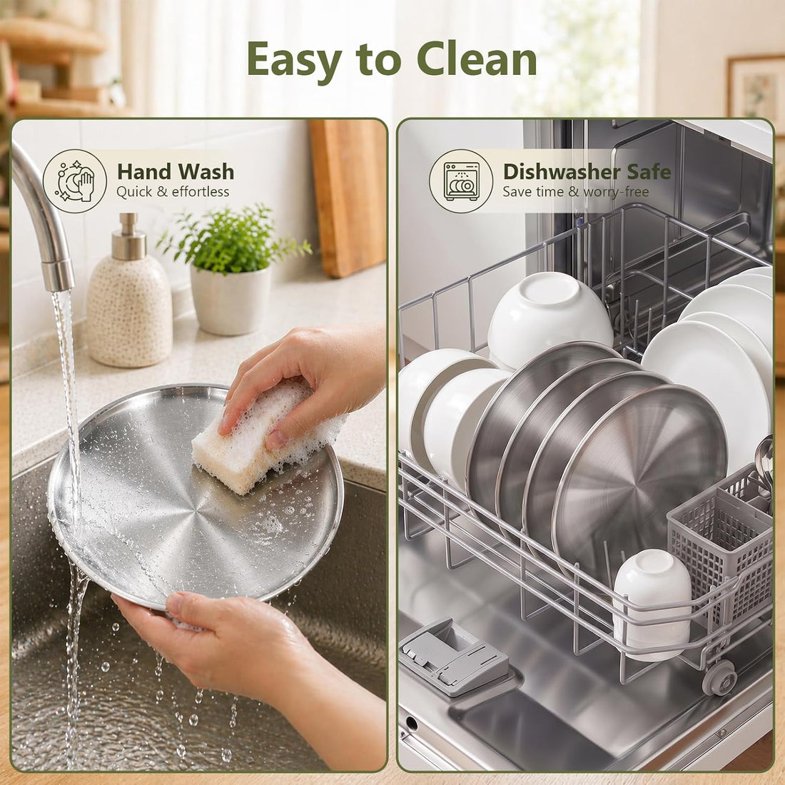ChefBee Stainless Steel Cat Bowls