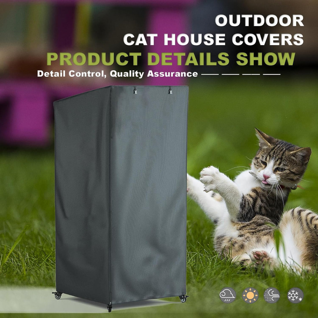 Seal Bailey Outdoor Cat House Cover