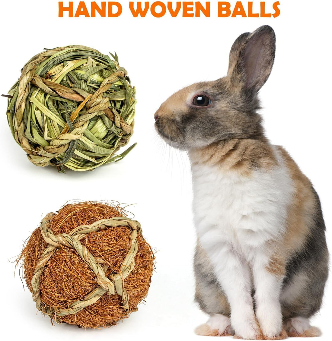 Sofier 12Pcs Timothy Hay Treats Rabbit Toys Bunny Toys Guinea Pig