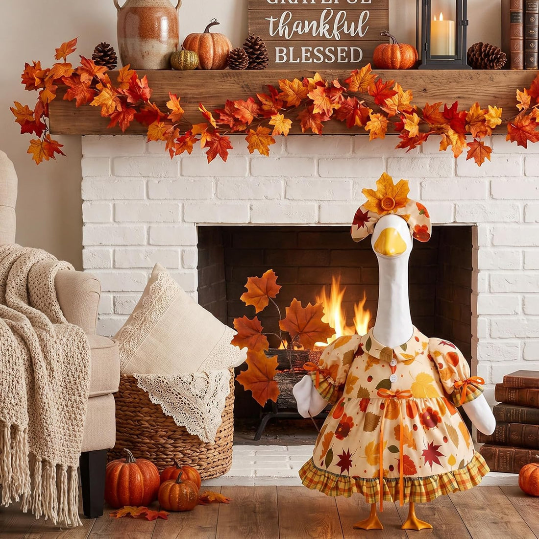 Fall Maple Porch Goose Outfit Fall Goose Clothes