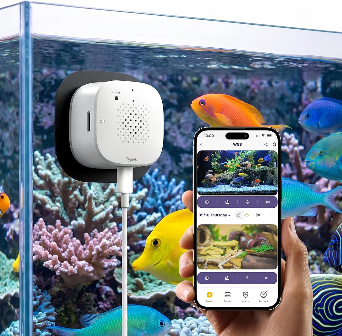 3MP 2K Aquarium Camera for Fish Tank, Reptile & Terrarium Camera