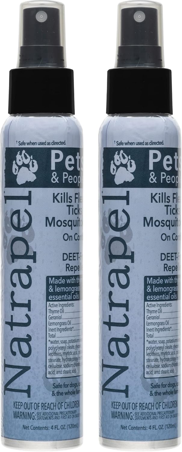 Natrapel Essential Oil Insect Repellent for Pets and People, 2 Pack