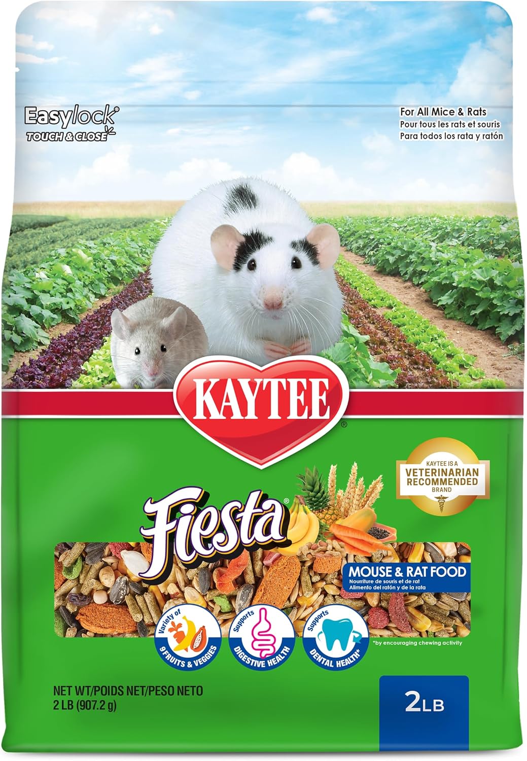 Kaytee Fiesta Mouse & Rat Food, Nutritious Blend, 4.5 Pounds