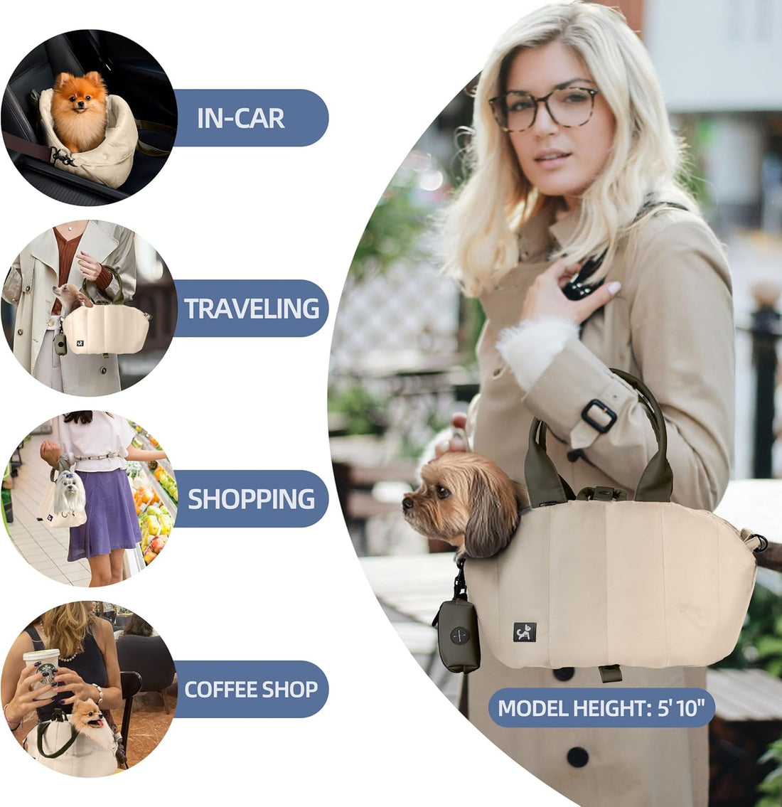 Sytopia Dog Bag Carrier for Small and Medium Dogs