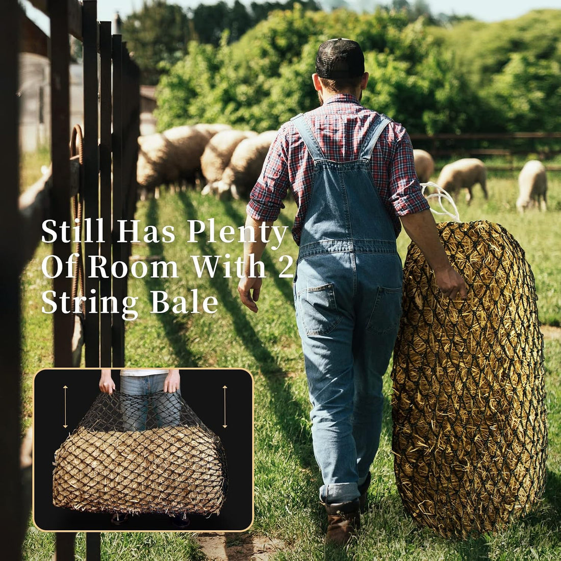 Bloomoak Slow Hay Net Feeder for Horses