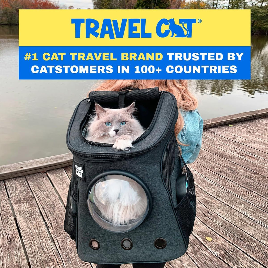 Fat Cat Backpack Carrier - Airline Approved Cat Carrier with Space