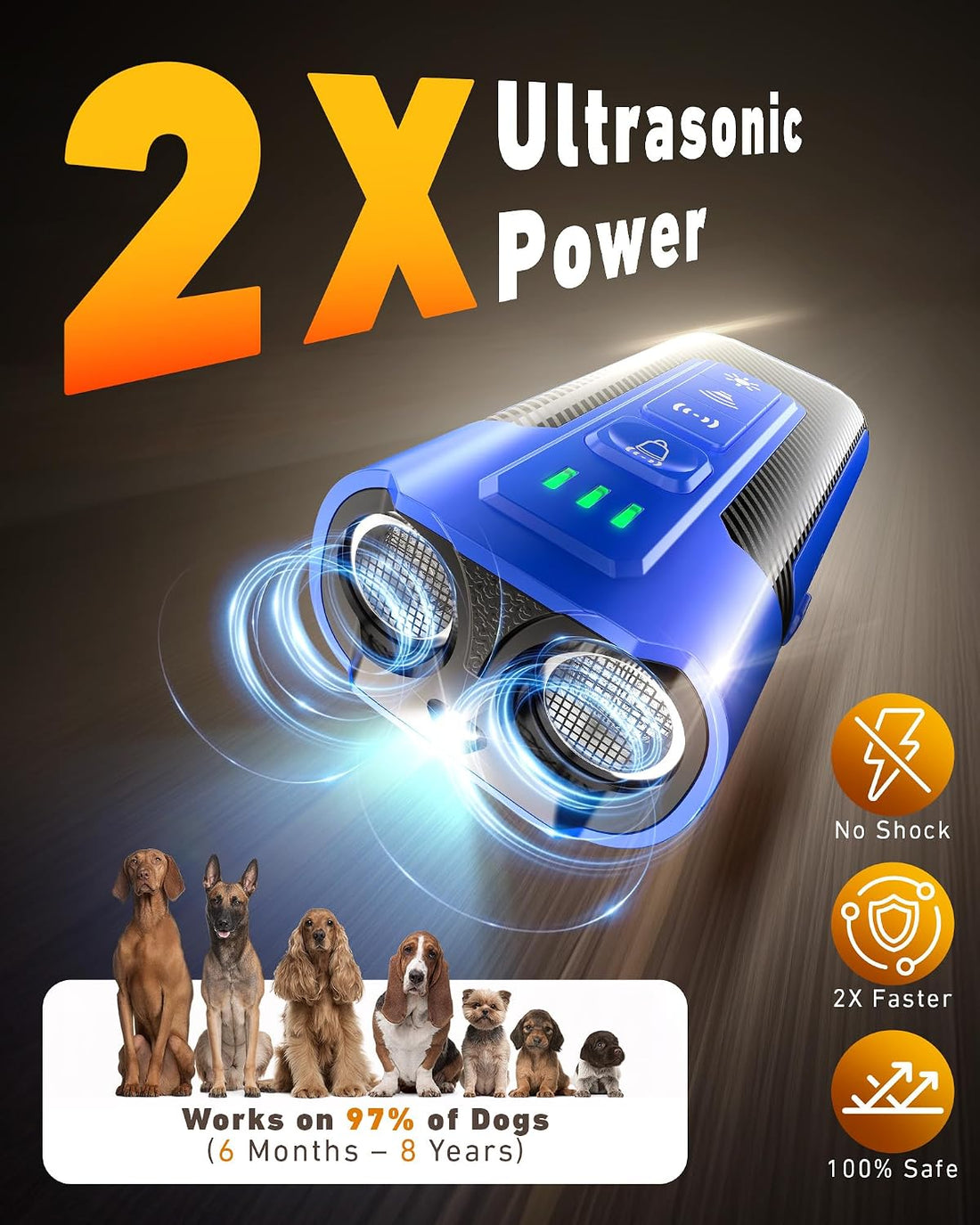 Dog Bark Deterrent Devices-Ultrasonic Anti Barking Device for Dogs
