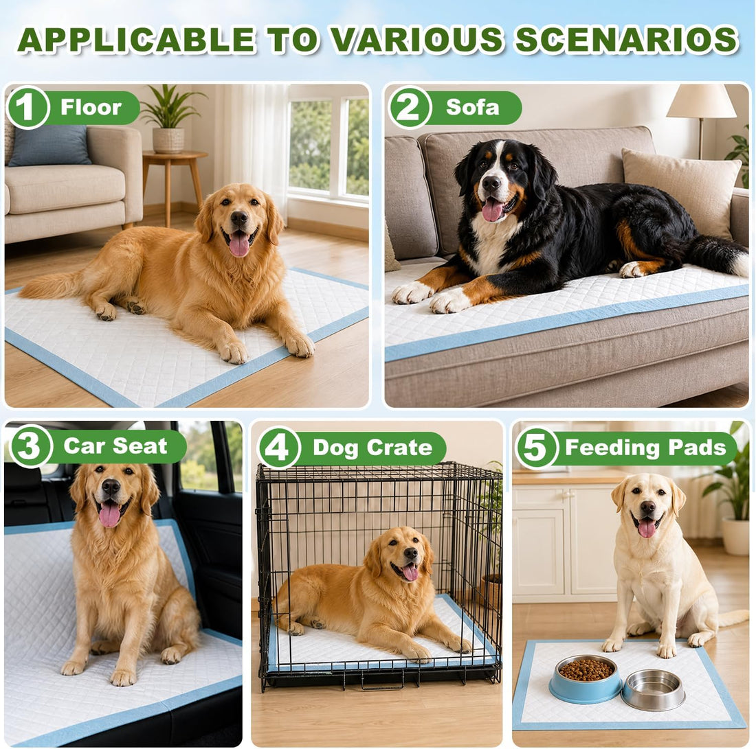 DEEP DEAR Puppy Pads for Dogs , Large 30x28 in ,100 Count