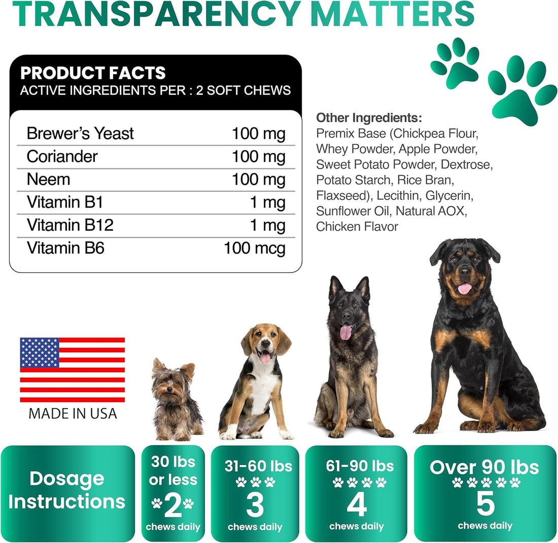 Flea and Tick Prevention for Dogs Chewables