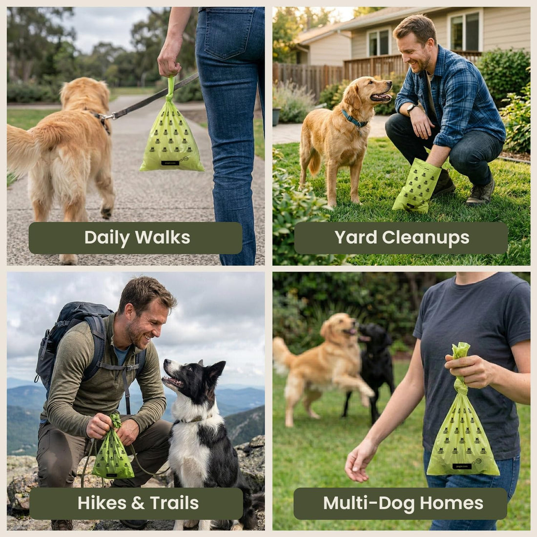 Pogi's Poop Bags – Large, Leak-Proof Dog Waste Bags for Yard or Home