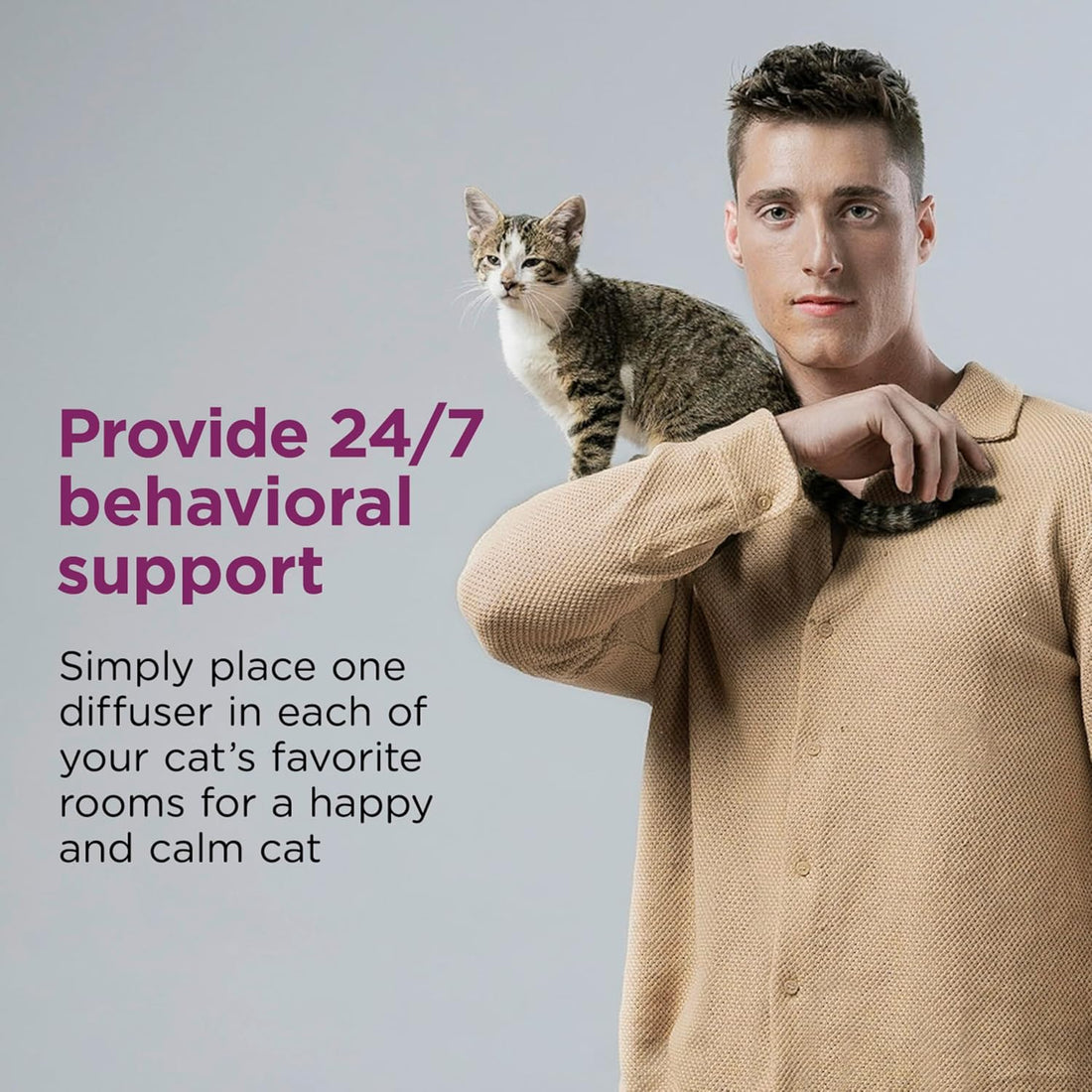 Comfort Zone 60 Day Starter Kit: 1 Cat Calming Diffuser & 2 Refills