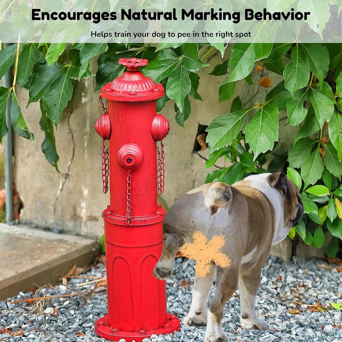 Fire Hydrant for Dogs to Pee On 22.5" Dog Fire Hydrant Pee Post
