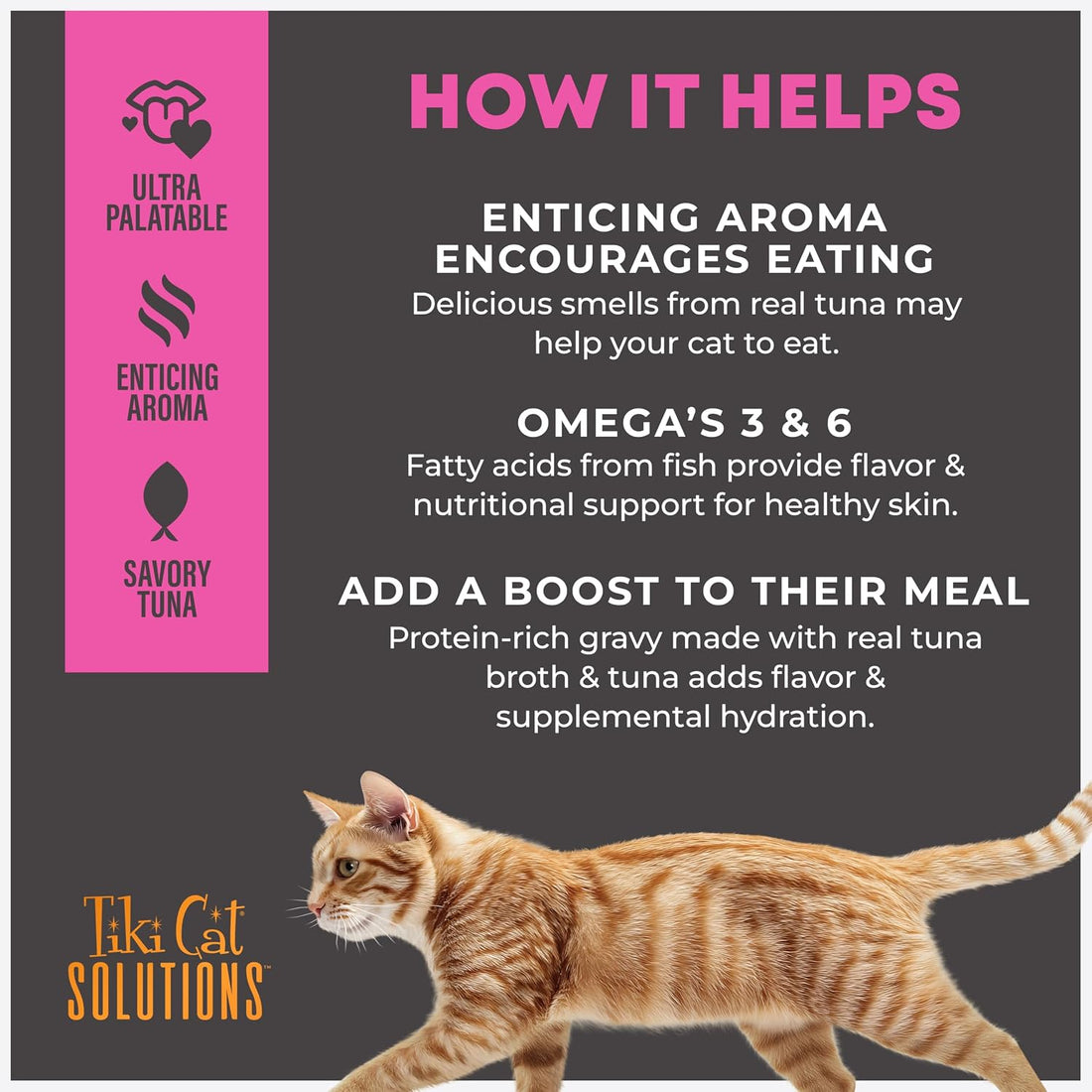 Tiki Cat Solutions Topper, Fussy, Tuna Recipe in Broth, 1.5 oz. Pouch