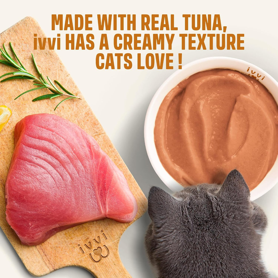 ivvi Skin & Coat for Cats – Functional Creamy Snack with Salmon Oil