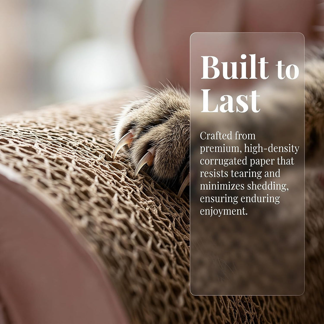 Cat Scratcher Bed Sofa,Extra Large 24 Inch Kitty Couch