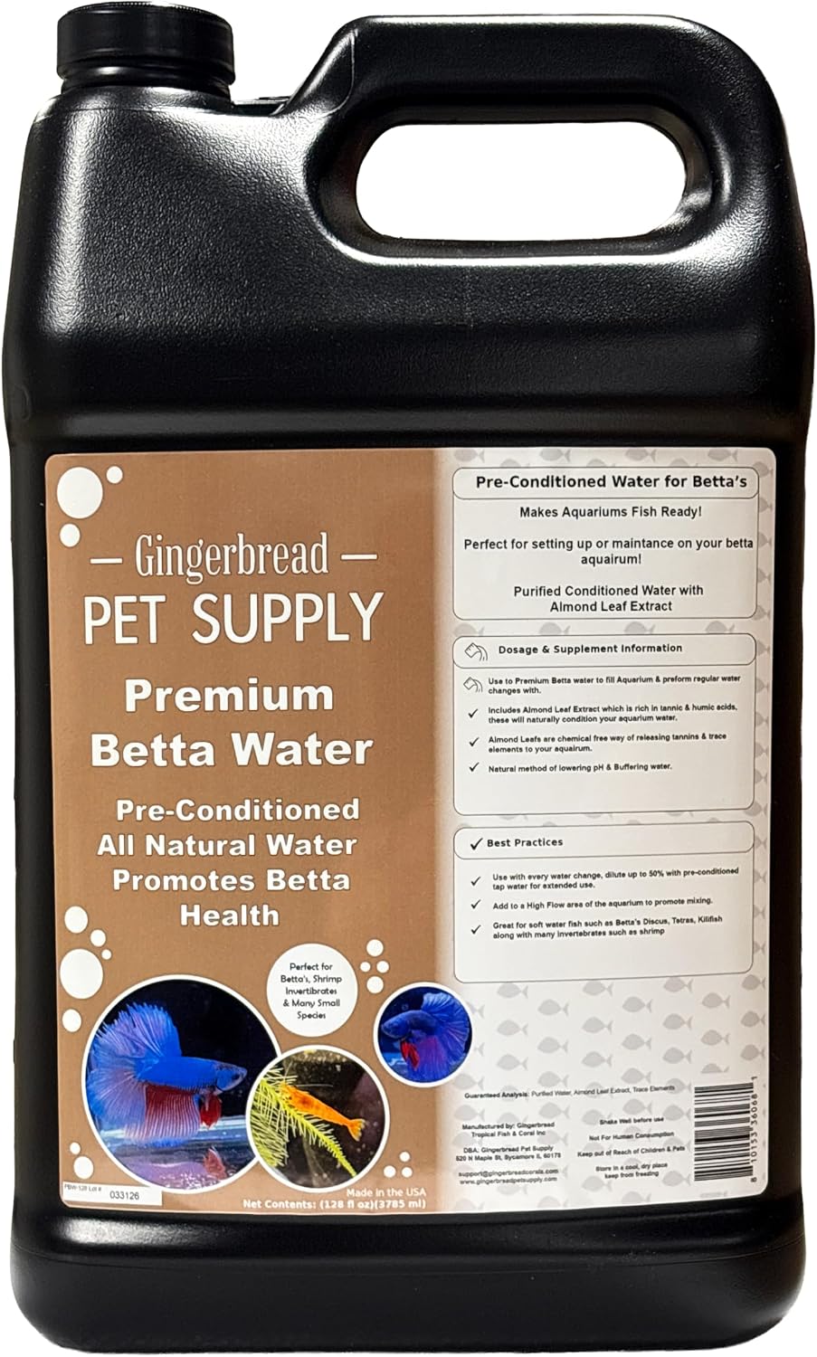 Premium Conditioned Betta Water with Natural Tannins for Betta Fish