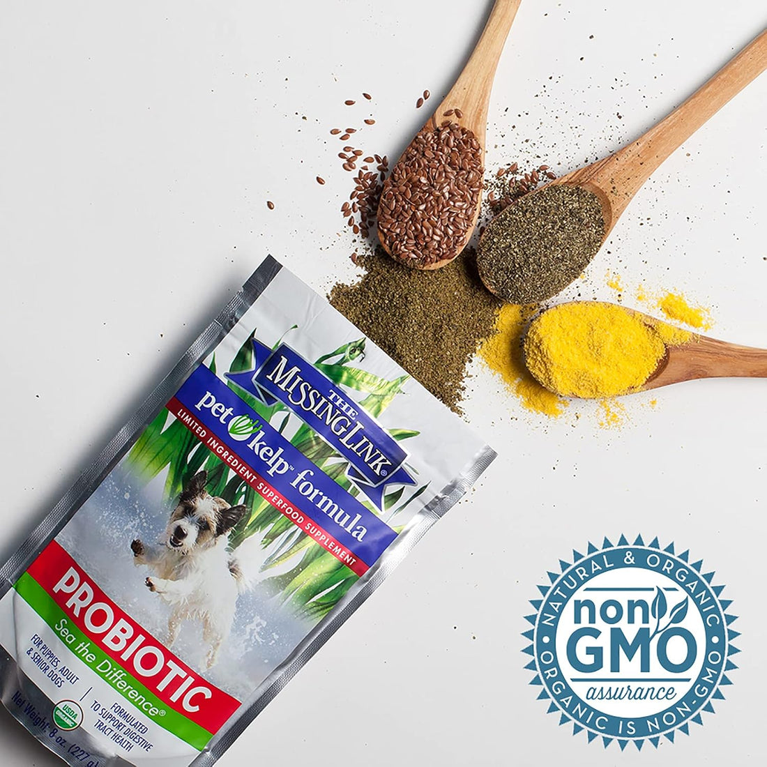 The Missing Link Pet Kelp Dog Probiotic Organic Supplement Powder