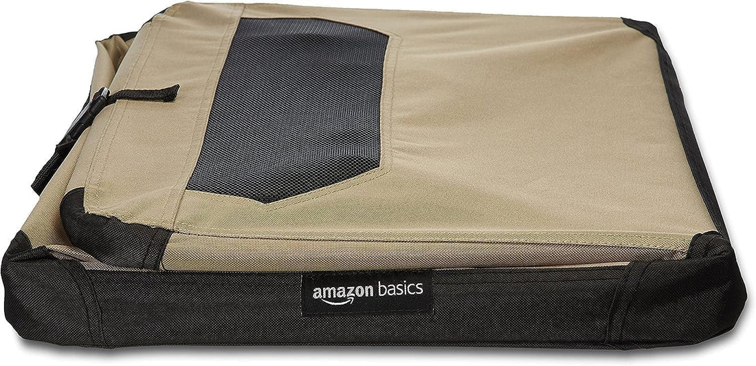 Portable Folding Soft Dog Crate, Double Door