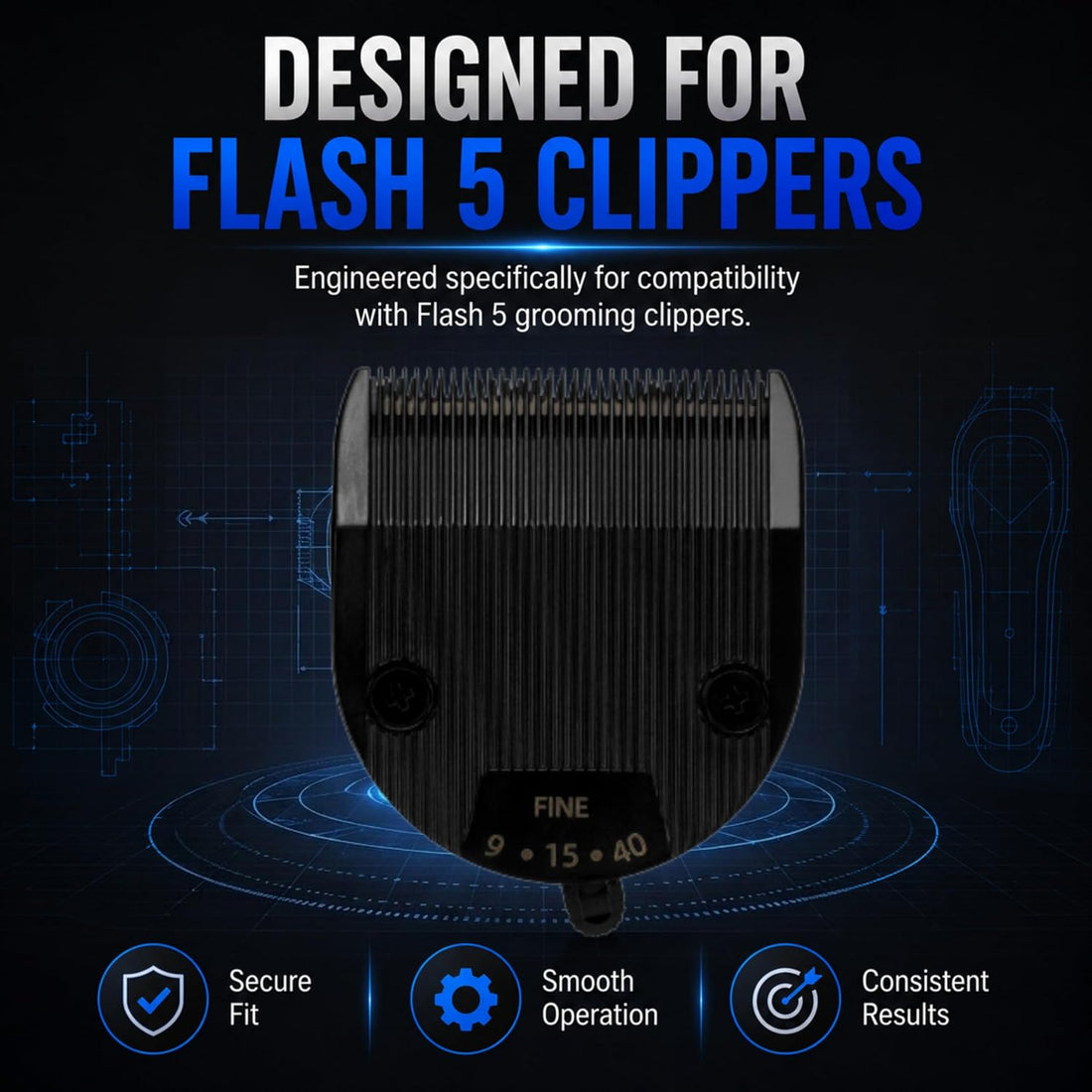 Kenchii Professional Dog Clipper Blade Flash 5 Pet Hair Clipper