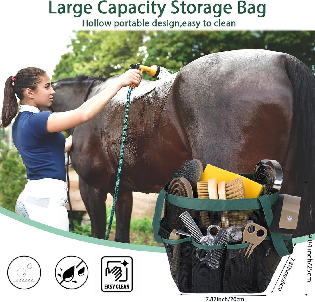 Horse Grooming Kit 13 Piece, Horse Brushes for Grooming Supplies Set