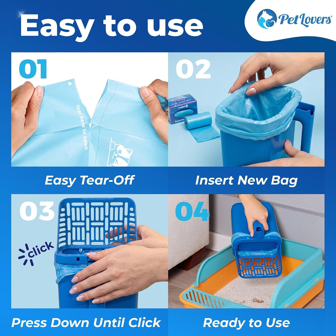 PetLovers Cat Litter Scooper Refill Bags