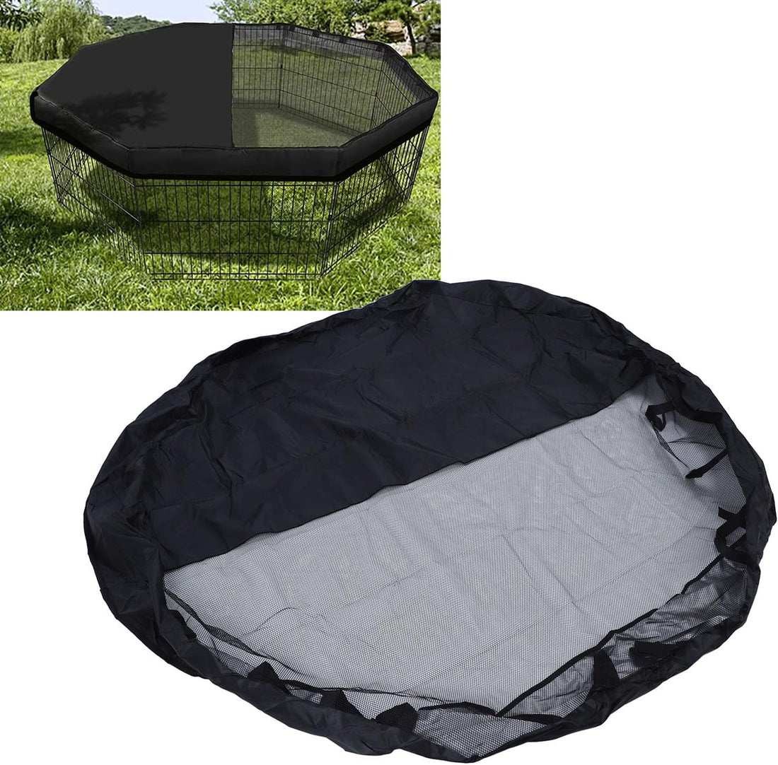 Tyenaza Dog Pen Cover, 210D Silver Coated Oxford Cloth Proof Half