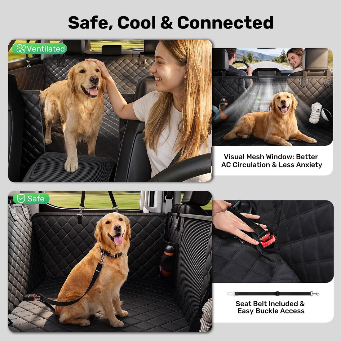 Zanch Heavy-Duty Dog Car Seat Cover