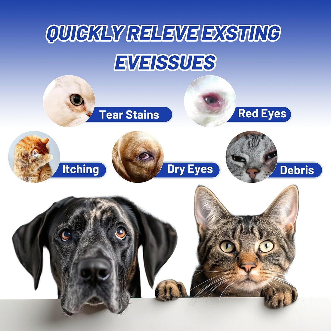 Wellix PET Dog Eye Drops, Eye Drops for Dogs&Cats