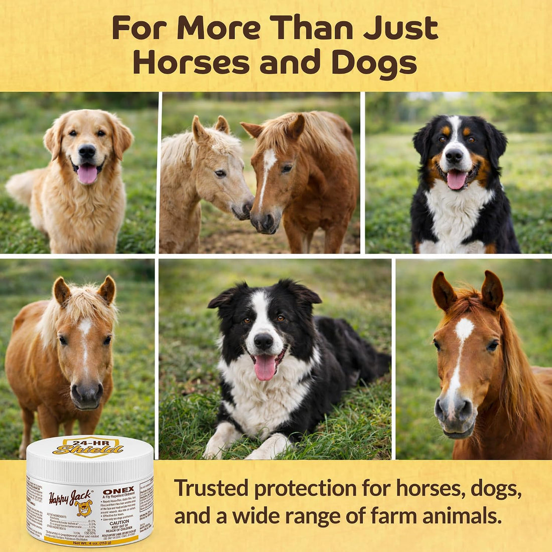 Happy Jack Onex Fly Repellent Ointment, 4 oz