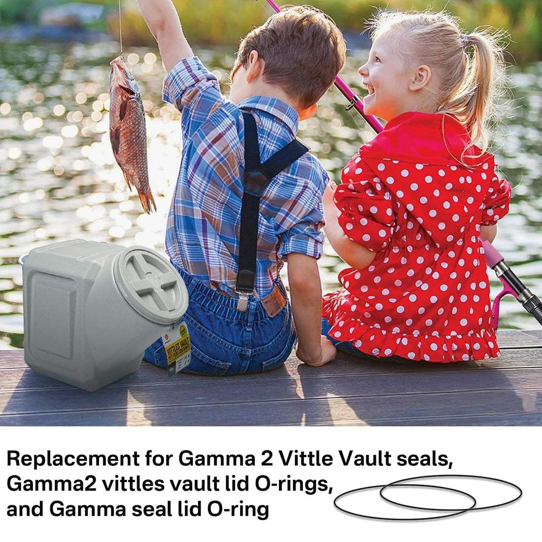 for Gamma2 Seal Replacement O-Ring (one Pair) for 9" lids