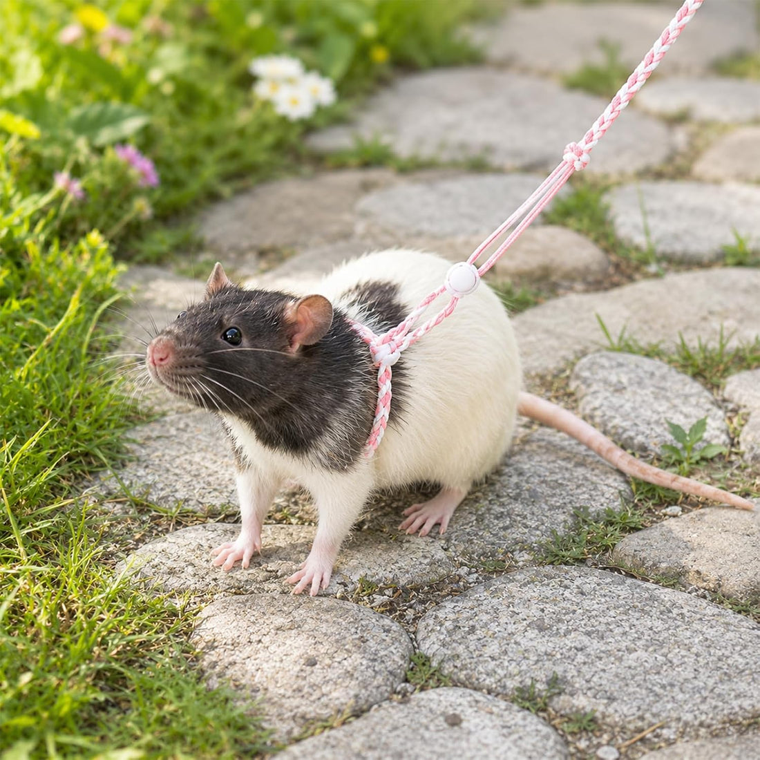 3 PCS Hamster Harness Leash Adjustable Small Animal Rope 57.87in