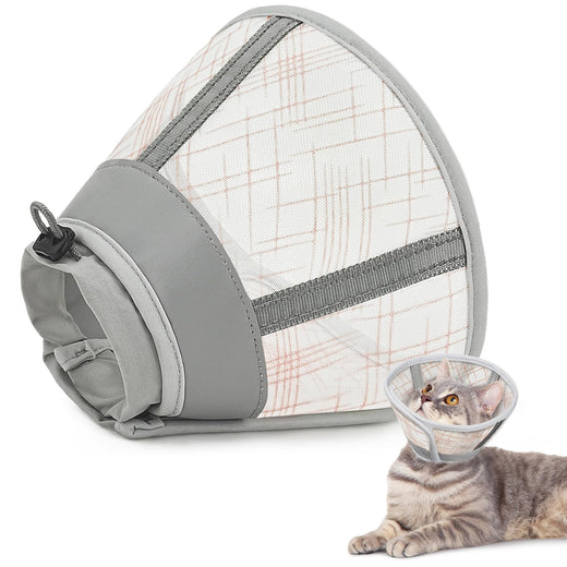 Supet Cat Cone Collar Soft, Air Mesh Recovery Collar to Stop Licking