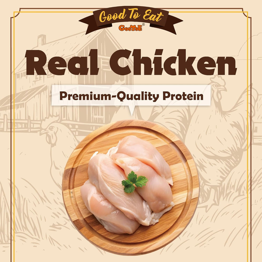 Gootoe Soft Chicken Dog Treats, All-Natural Chicken Breast Strips