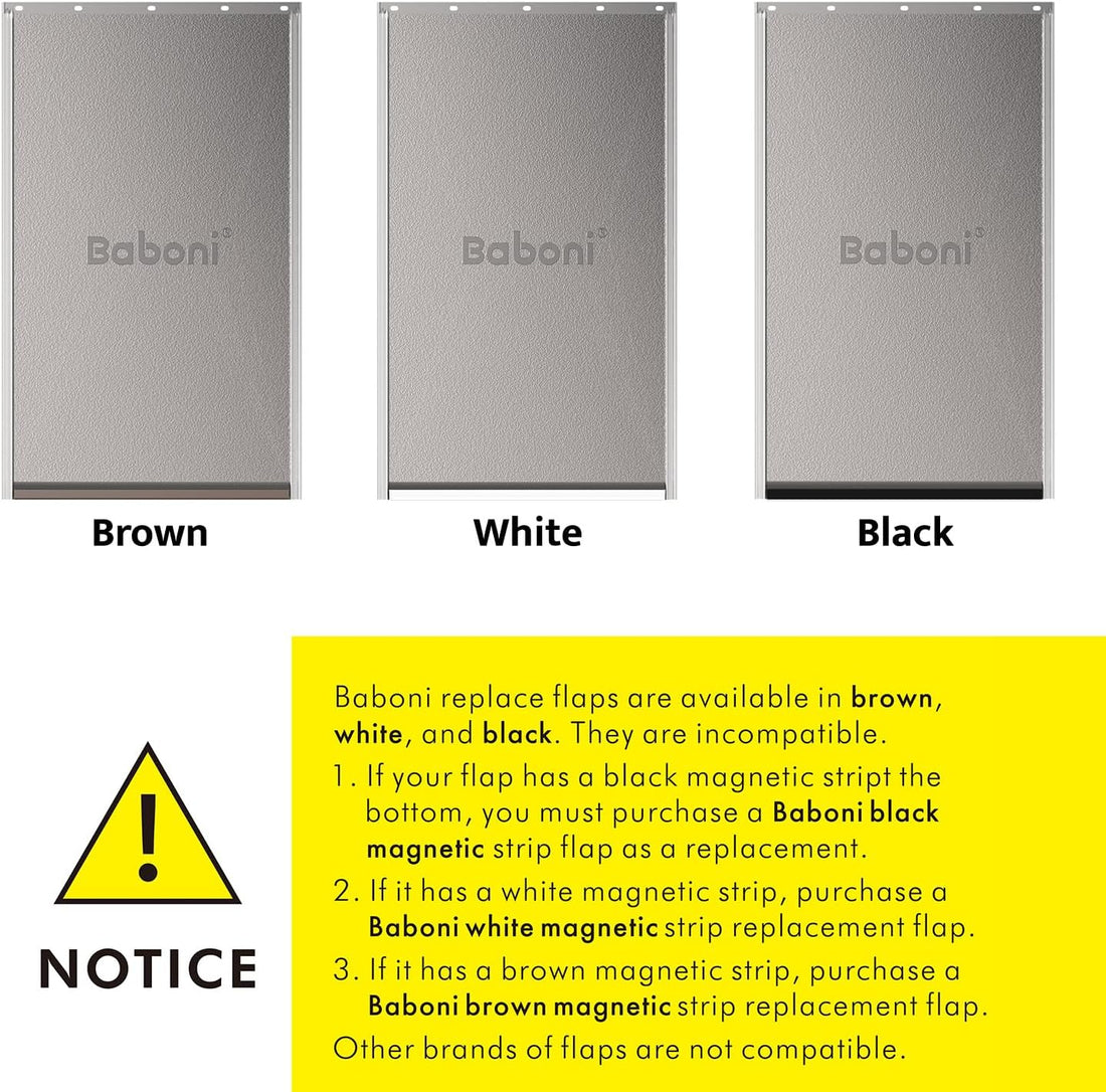 Baboni Replacement Flap for Baboni Plastic Dog Doors,Large