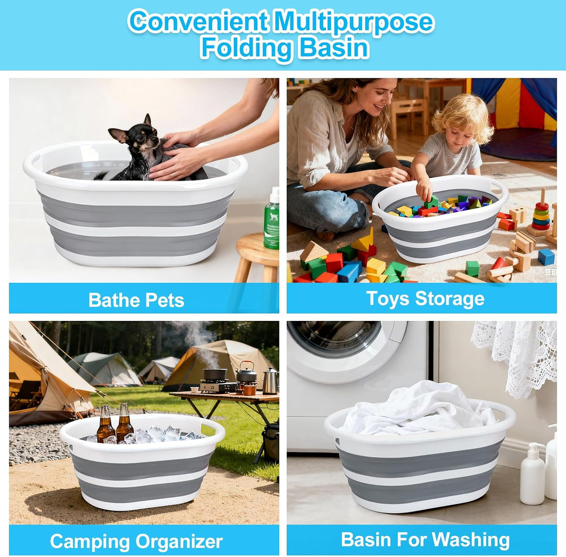 ddLUCK Multi-Functional Collapsible Pet Bathtub