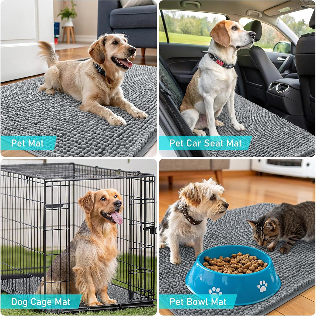 OLANLY Dog Door Mat for Muddy Paws 30x20