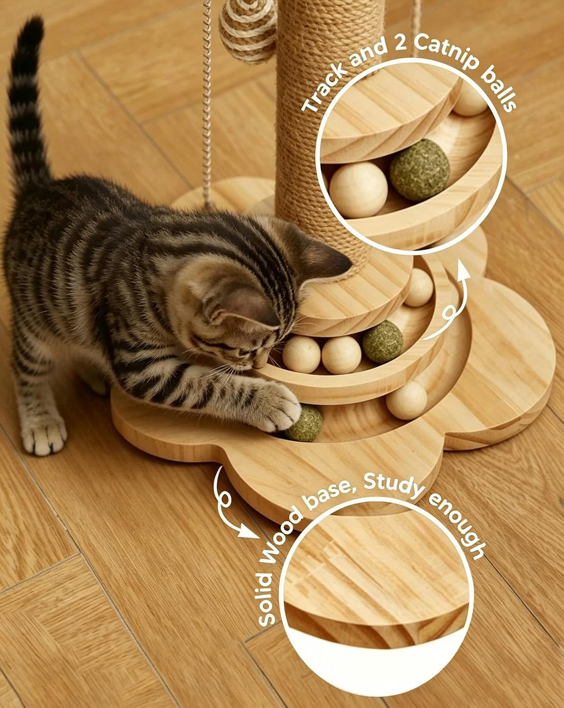 KHALOR Cat Scratching Post for Kittens