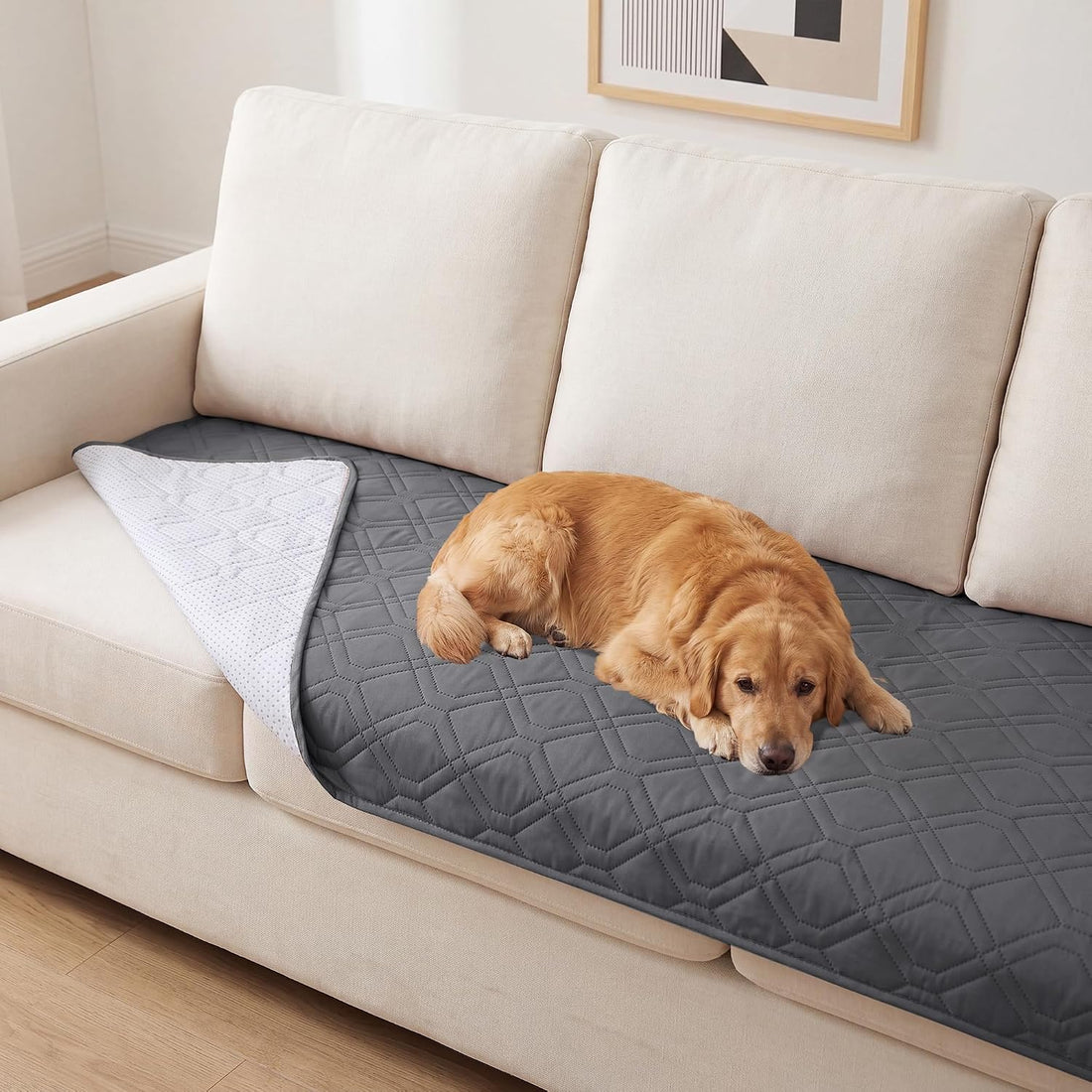 PrinceDeco Waterproof Dog Couch Cover Non-Slip