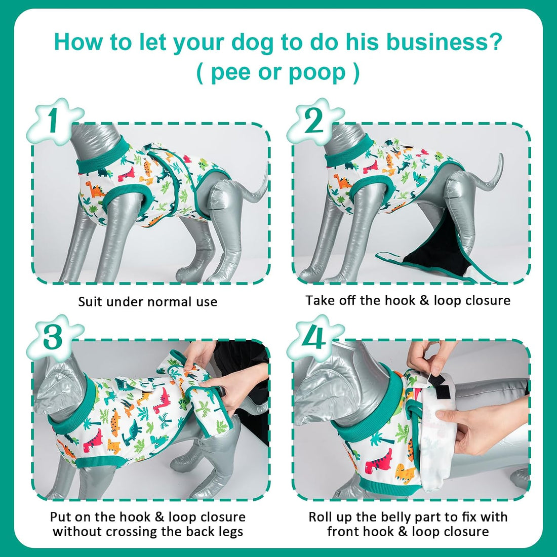 Dog Surgery Recovery Suit,Female Male Dog Onesie for Spay
